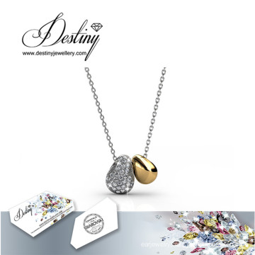 Destiny Jewellery Crystal From Swarovski Lucky Bean Pendant & Necklace